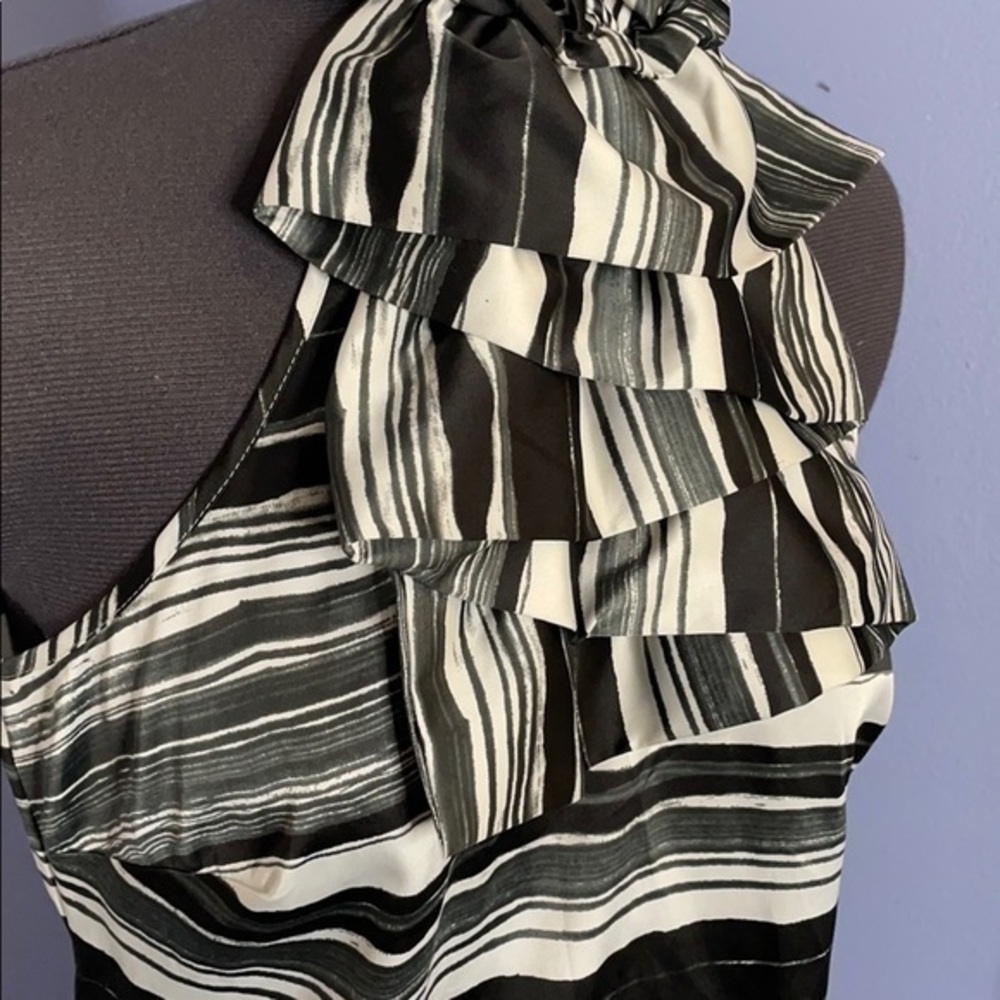 The Limited top XS top with ruffle sleeveless collared - Picture 2 of 6